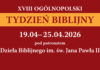19-25 kwietnia: XVIII Ogólnopolski Tydzień Biblijny