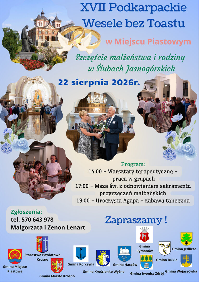 Zaproszenie na XVII Podkarpackie Wesele bez Toastu
